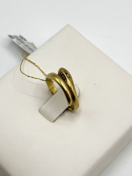 Pierścionek wąż żmijka złoto 18k