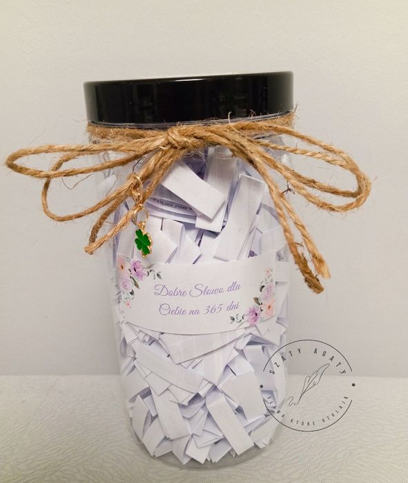 Wyjątkowy prezent dla Kobiety - Słoik z dobrym słowem