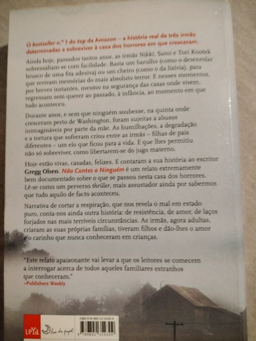 True Crime "Não Contes a Ninguém" de Gregg Olsen