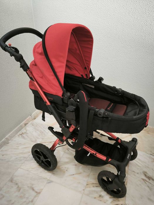 Carro bebé Jané Crosswalk Convert + ovo + alcofa/cadeira + isofix