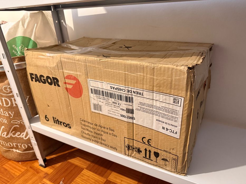 Esquentador Fagor Super Compact NOVO – Nunca Usado – Gás Natural