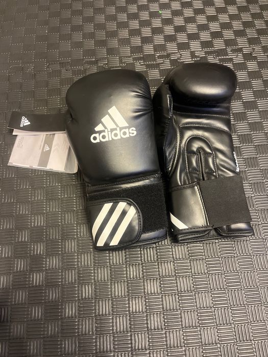 Nowe Rękawice Bokserskie ADIDAS – 12 oz, Czarne – Z METKĄ!