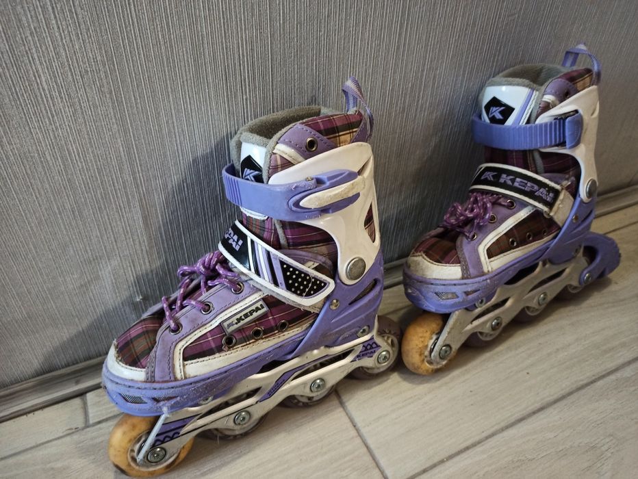 детские фиолетовые ролики