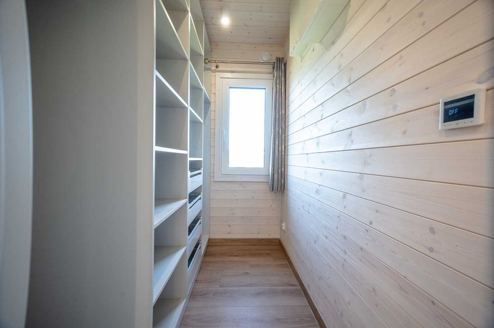 Domek z dużym przeszkleniem Całoroczny 50m2 drewniany Mobilny Modułowy