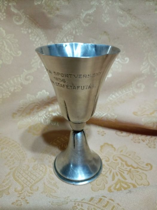 Кубок коллекционный спортивной эстафеты 1936г серебро старинные