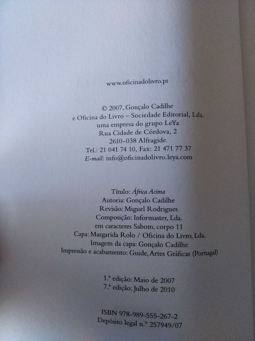 Gonçalo Cadilhe "África Acima"
