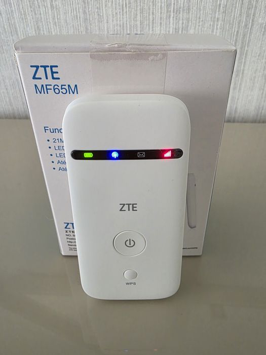 Vendo hotspot/router portátil ZTE MF65M, usado e em bom estado de funcionamento.