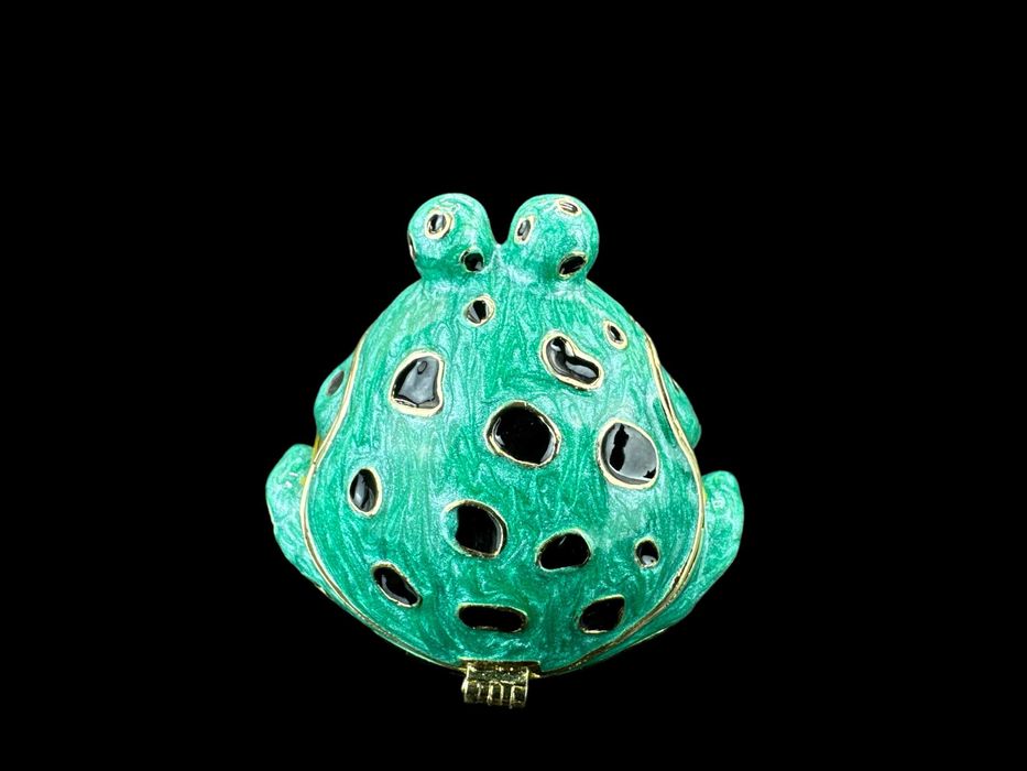 Siedząca Żaba Szkatułka Faberge P23089c
