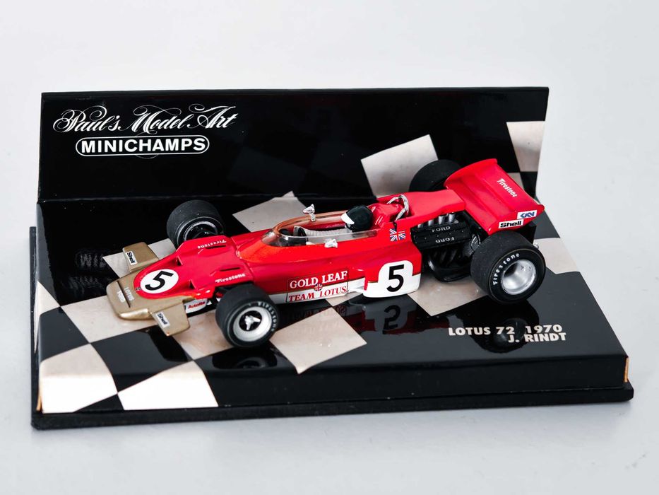 Model F1 Formuła 1 Lotus 72 World Champion 1970 J. Rindt 1/43 Minichamps