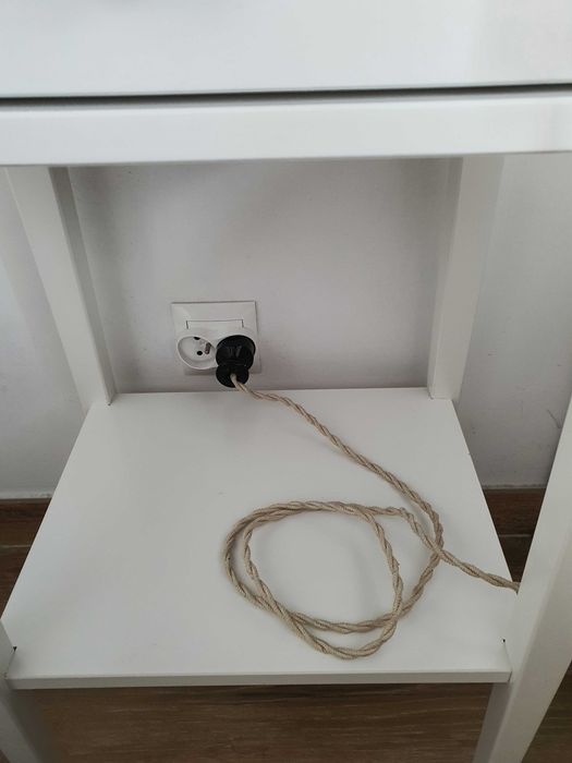 2 szt. Lampki nocne dębowe w stylu retro żarówki LED