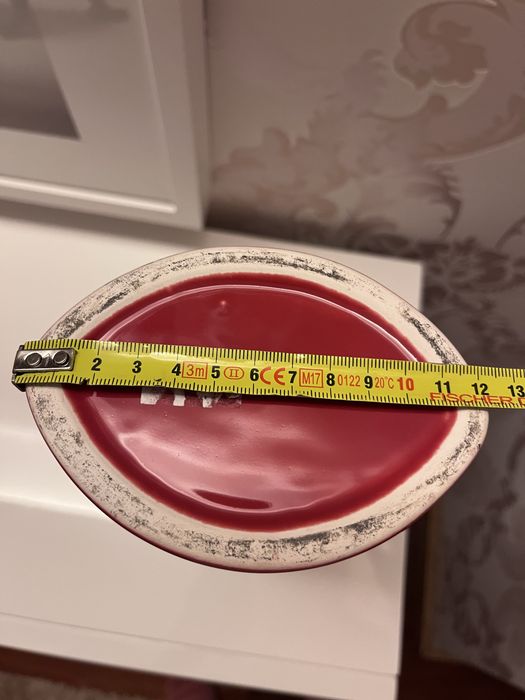 Gray and red ceramic jar64861911925377125