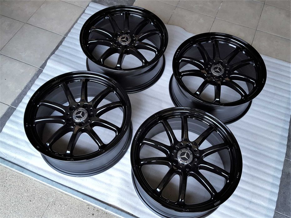 Alufelgi 19 5x112 Mercedes C E S V CLK CLS GLK GLC ML Vito Czarne z Rantem ! 430#