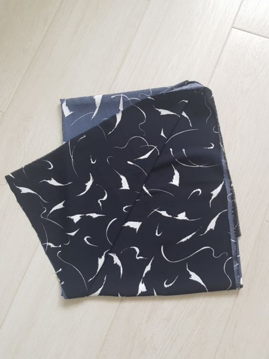 Тканина відріз синя