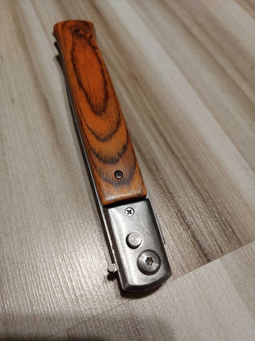 Nóż Sprężynowy Automatyczny 31 cm Solidny Duży Nowy Pokrowiec (N5886)