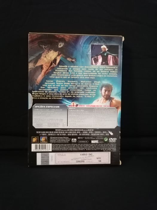 Caixa Edição de 2 dvds do grupo de heróis da Marvel Comics