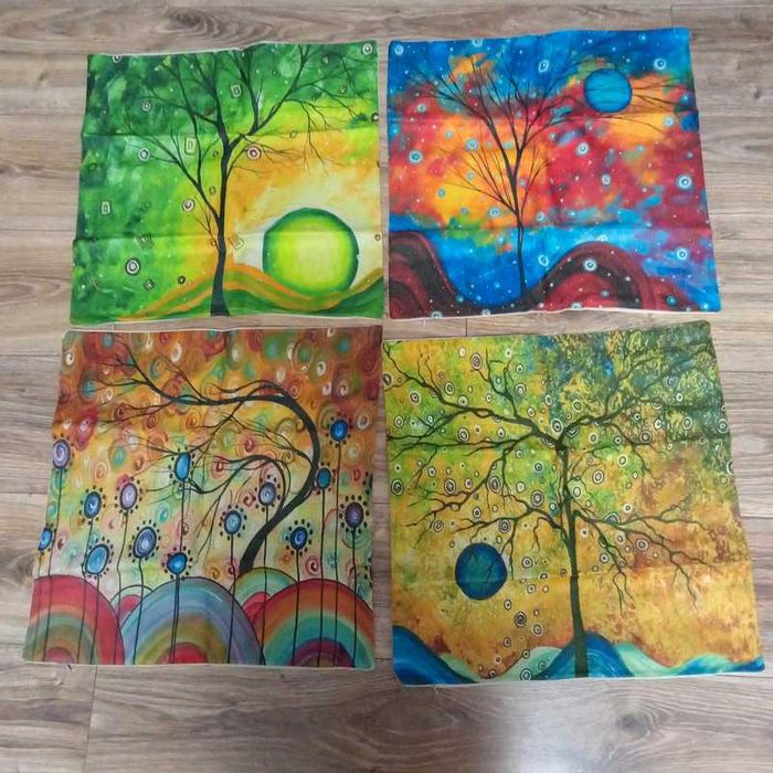 Poszewki dekoracyjne 45x45 cm (4 sztuki)