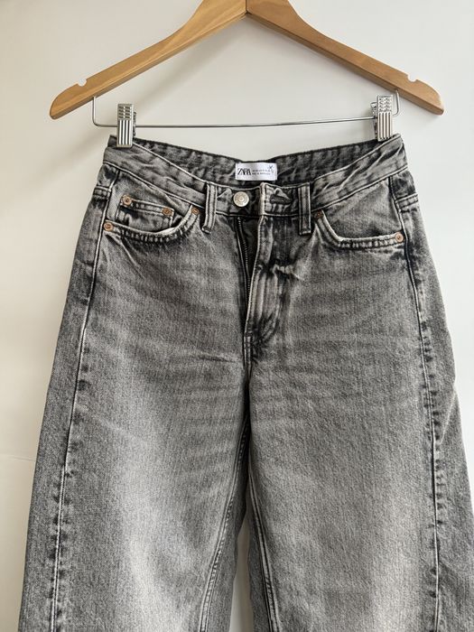 Широкі джинси Zara сірі