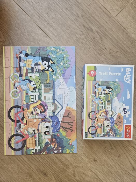8 pudełek puzzle dla dzieci czuczu bluey