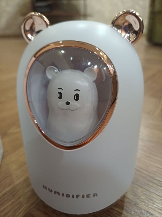 Мини увлажнитель воздуха 300 мл, c USB и LED подсветкой, Humidifier, Белый


300
