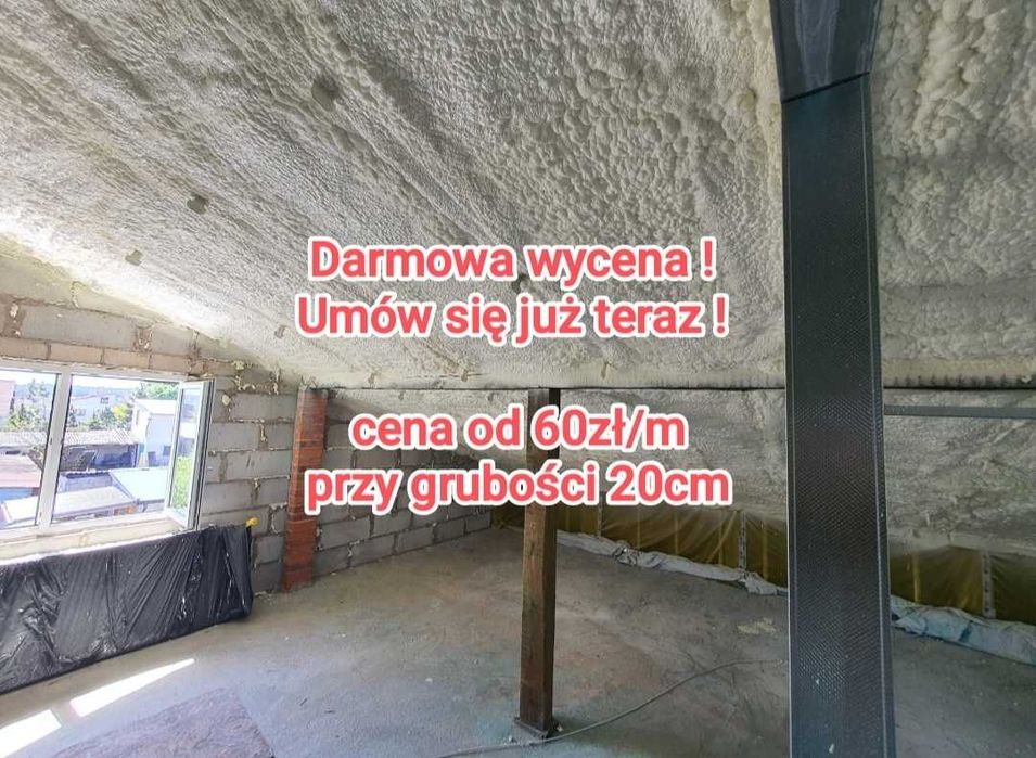 Ocieplenia pianą PUR - szybko , precyzyjnie , tanio