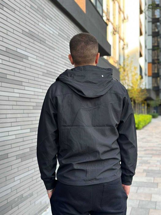 Куртка мужская весенняя с линзой. Фурнитура YKK. Черная S-XL