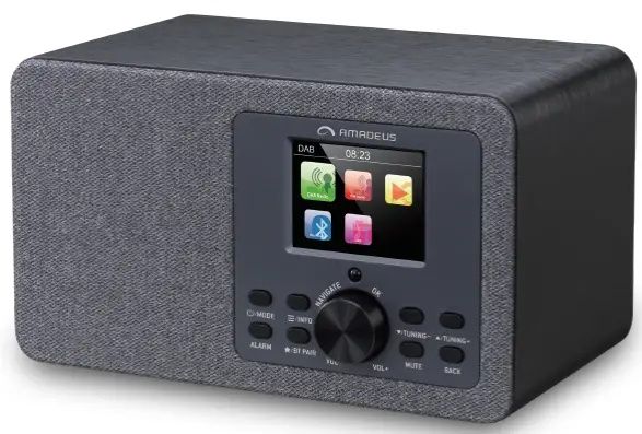 Radio amadeus DAB+ fm Usb kolorowy wyświetlacz