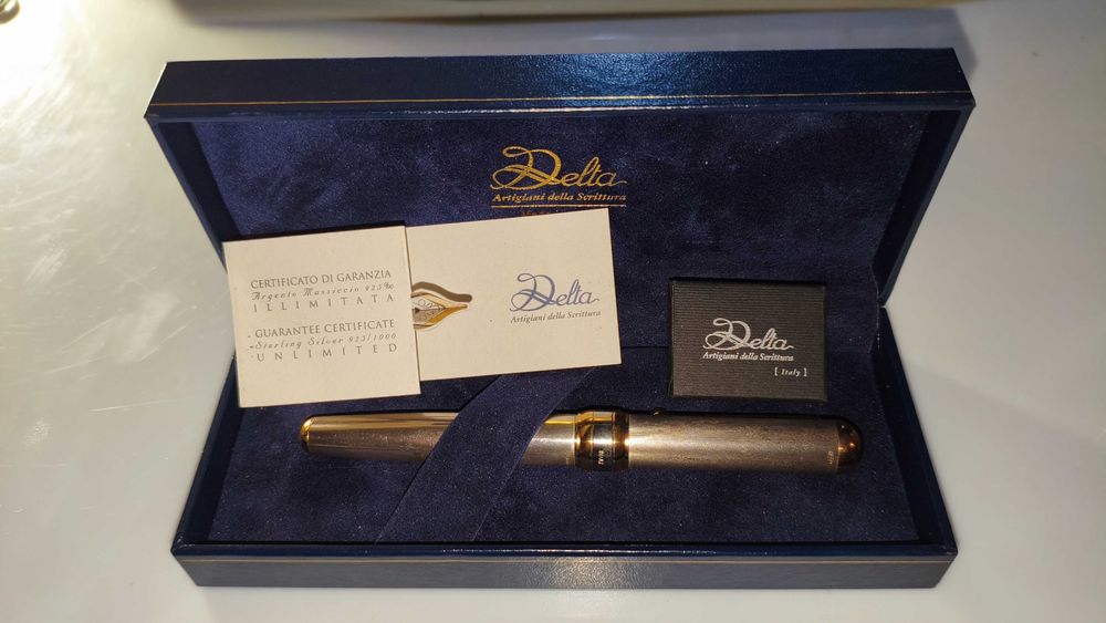Delta argento massiccio 925 Collection fountain pen