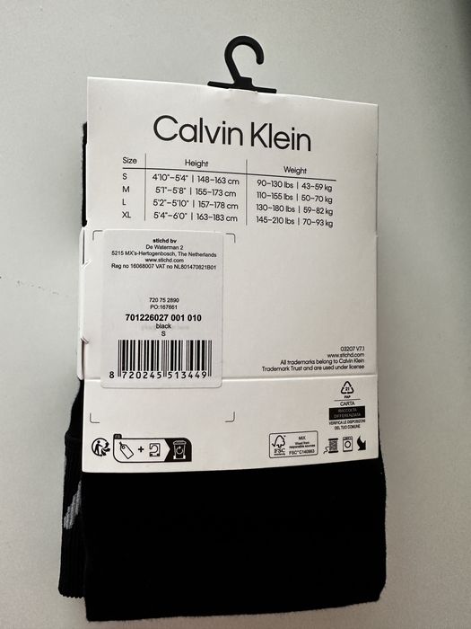 Leginsy Calvin Klein czarne S