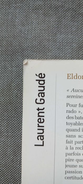 Eldorado, de Laurent Gaudé. Excelente condição. Em francês.