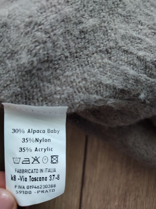 Sweter włoski alpaka 30% Toscana