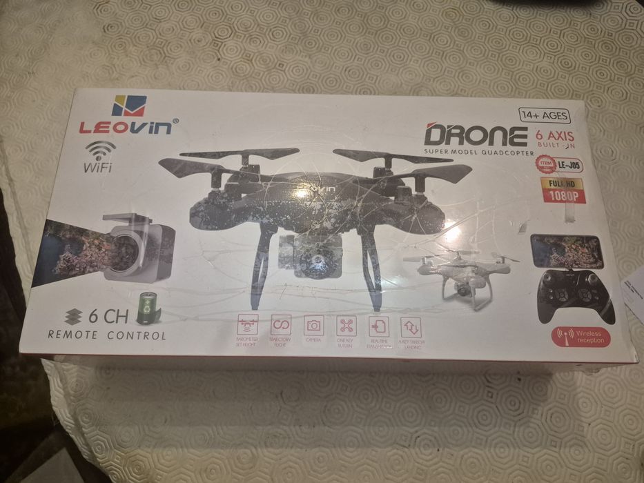 Drone Modelo LE- J05 em caixa, Novo.