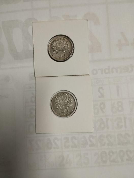 2 moedas de 50 centavos boas datas 1952.53