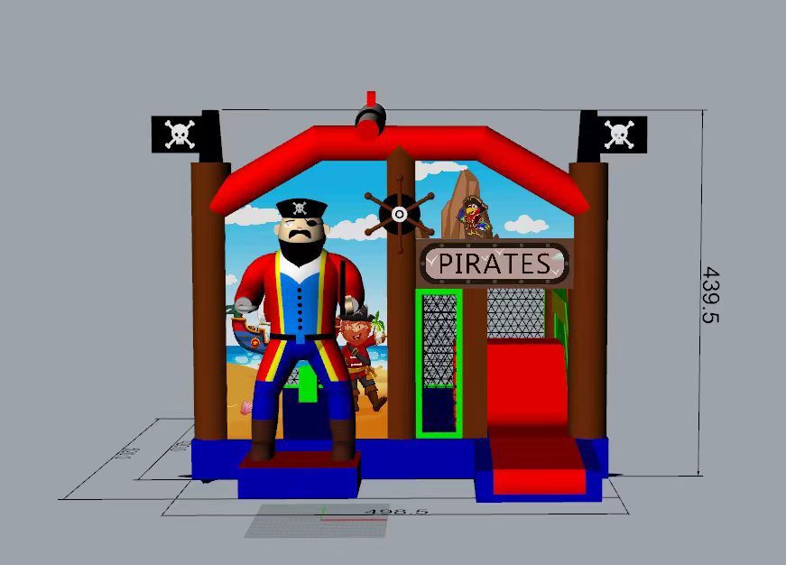 Insuflável casa dos piratas (novo)