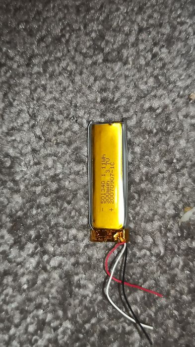 Akumulator do słuchawek 3.7V 300mAh 1.11Wh 501340