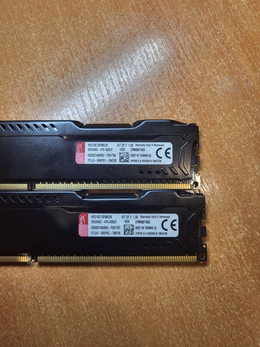 Ігрова DDR 3 хайпер х фури 8 гб