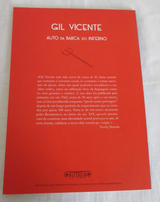 Livro 'Auto da Barca do Inferno'