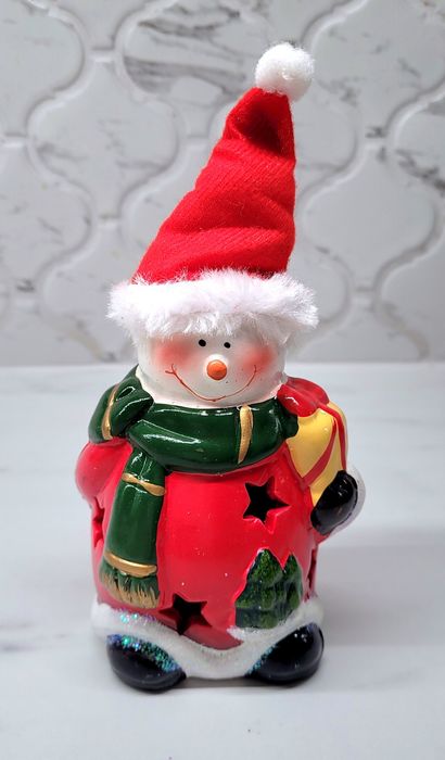 Bałwan latarenka  bałwanek świecący ozdobą świąteczna