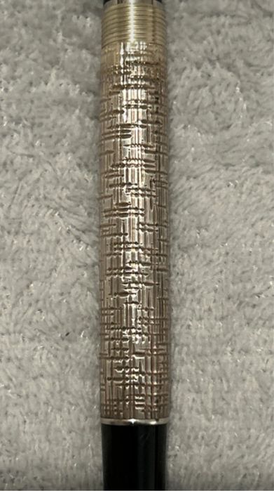 Caneta Parker duofold presidential esparto sterling silver