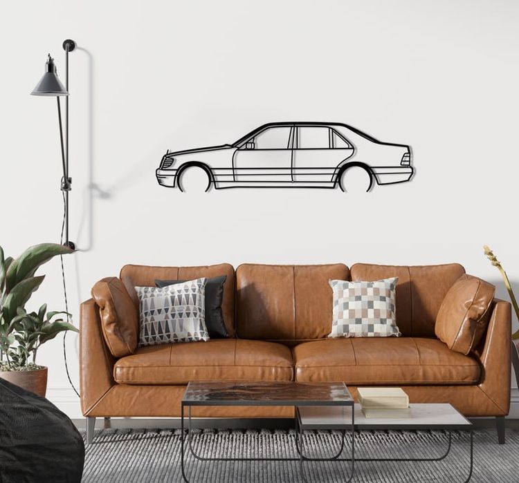 Mercedes W140 Металевий силует