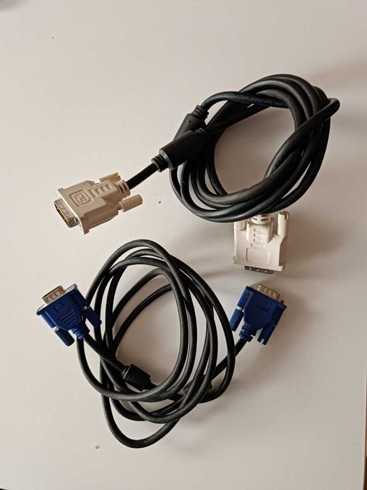 КАбель VGA-VGA.  dvi-dvi. vga-dvi.