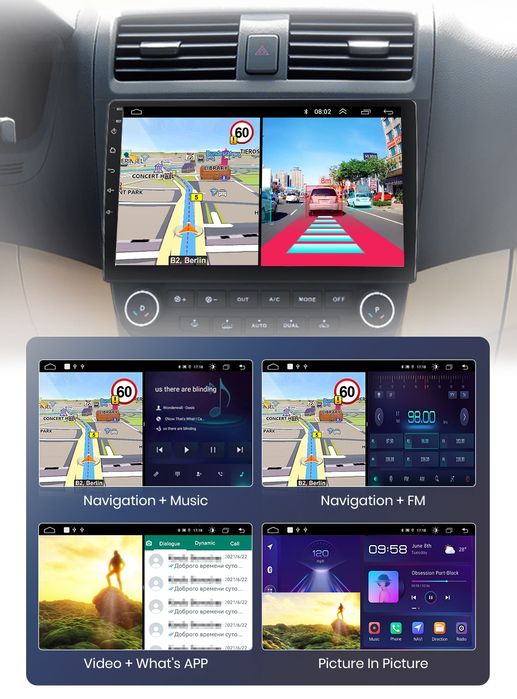 Rádio 10" android HONDA ACCORD 7 de 2/32GB CARPLAY WIFI GPS Novo