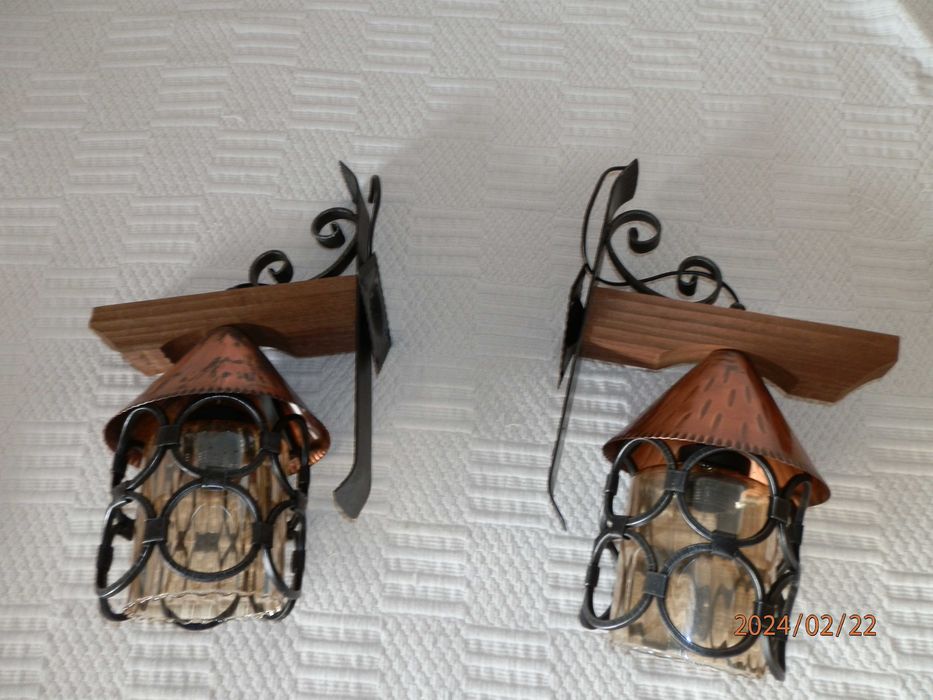 Lindo par de Candêeiros  Vintage - Novos