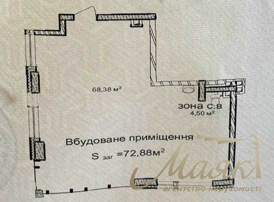 Оренда фасадного комерційного приміщення в Новопечерські Липки, вул. Драгомирова Печерськ, перший поверх, два входи – pohled 2