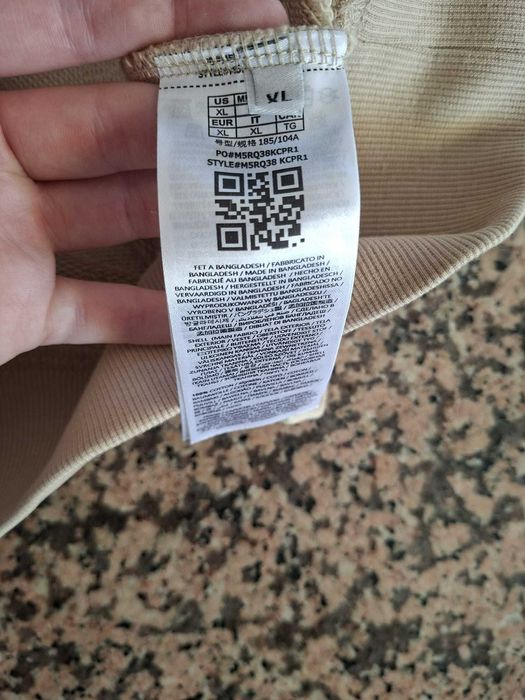 Hoodie / Sweatshirt Guess Jeans Bege - Tamanho XL (Novo com etiqueta)