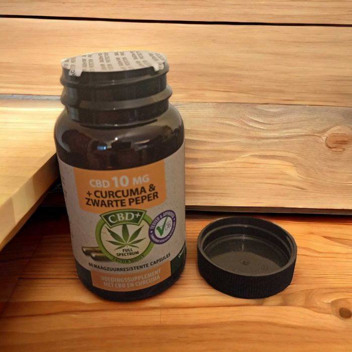 Jacob Hooy CBD kapsułki 10 mg + kurkuma 60 Caps