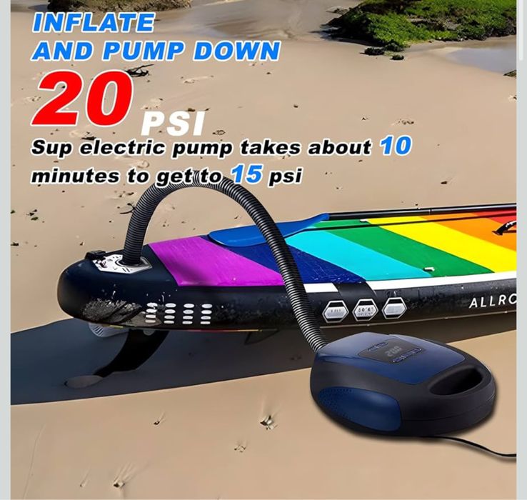 Ruitix Elektryczna pompka SUP wysokociśnieniowa