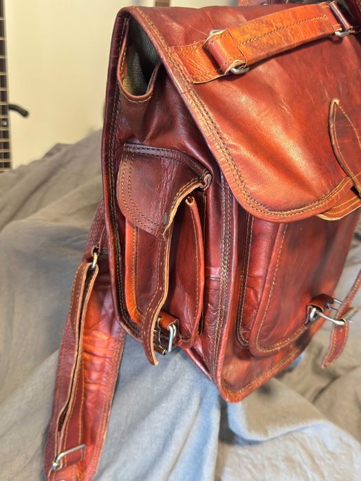 Plecak z naturalnej skóry