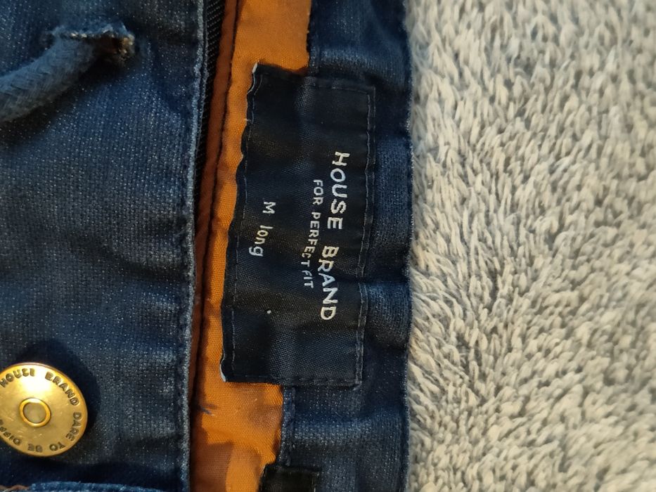 Spodnie materiałowe House granatowe