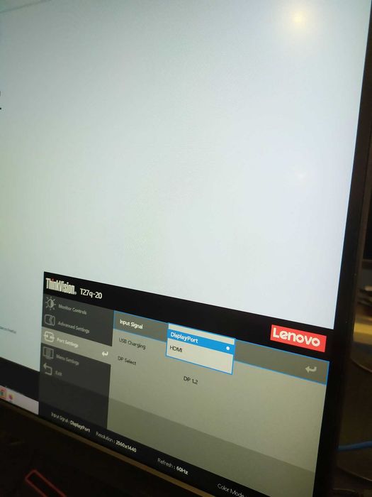 Monitor 27" 2560x1440 WQHD ips led Lenovo ThinkVision T27q-20 klasaA