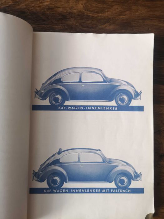 Stara niemiecka instrukcja VW Garbus.